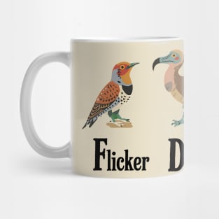 Flicker Dodo Titmouse Funny Anti Trump Bird Pun Political Humor Design Mug